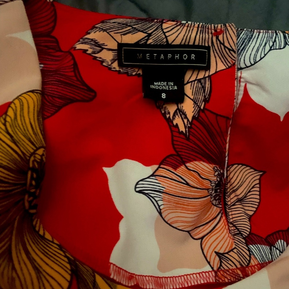 NWOT! Floral Print School Work Cottagecore All Seasons Waist Flattering - Picture 5 of 9